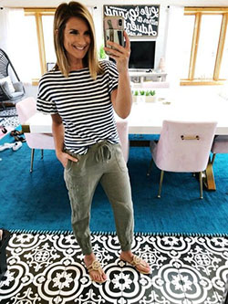 Look calça verde militar: Casual Outfits,  T-Shirt Outfit,  Turquoise And Green Outfit  