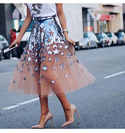 Pink colour combination with shorts, skirt: high heels,  Sequin Dresses,  Street Style,  Pink Outfit  