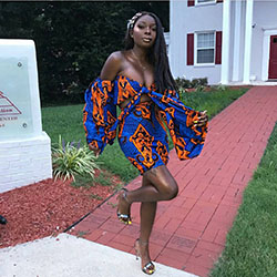 Fashionable Printed Costume Design For Females: instastyle,  FASHION,  Ankara Dresses,  African Clothing,  Stylevore,  instafashion,  Ankara Outfits,  Colorful Dresses,  Ankara Inspirations,  bellanaija,  instaglam,  Cool Fashion,  Africangirlskillingit,  blackgirlmagic,  blackqueen,  styleinspiration,  styleaddict  