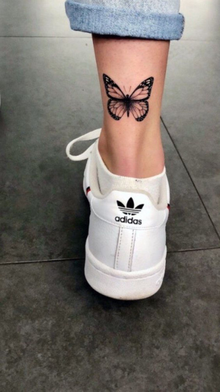 Butterfly Tattoo On Ankle - Tattoo Ideas For Girls: Butterfly Tattoo,  Tattoo Ideas  