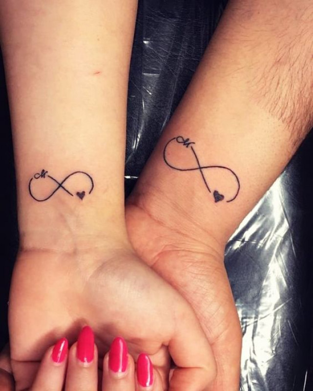 Infinity Symbol Tattoo Design For Couples: Couple Tattoo  