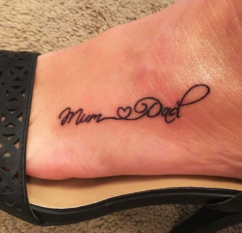 Mom Loves Dad Tattoo For Family Members: Tattoo Ideas  