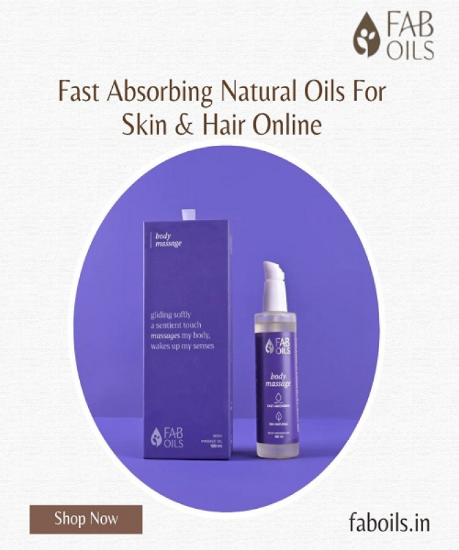 Fast Absorbing Natural Oils For Skin & Hair Online: 