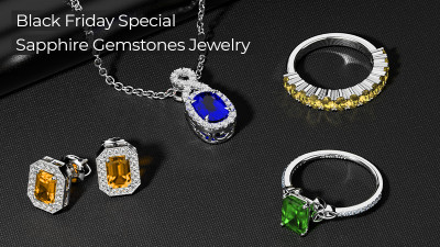 Enhance Your Look with Our 2023 Black Friday Special Sapphire Gemstones Jewelry!: 