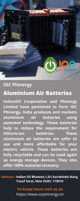 Aluminium Air Batteries: 
