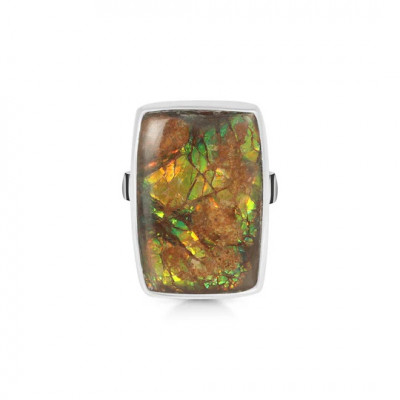 Shop Statement Ammolite Gemstone Rings Collection - Sagacia jewelry: 