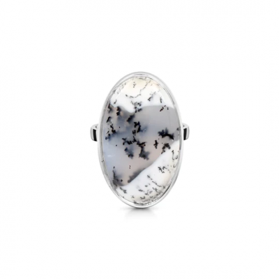 Upgrading Your Look With Stunning Statement Dendritic Agate Ring: 
