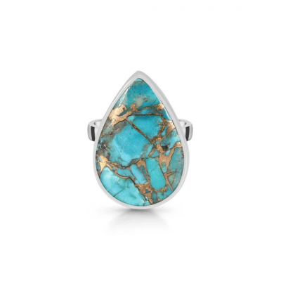 Things to Know About Statement Copper Turquoise Ring: 