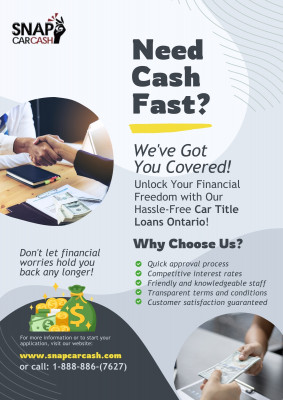 No Credit Check Car Title Loans Ontario: Fast Approval, No Hassle: 