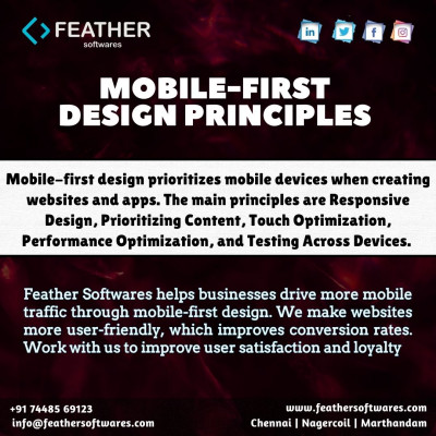 Mobile-First Design Principles Services In Marthandam: 