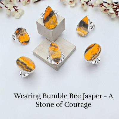 The Healing Powers of Bumble Bee Jasper Rings: Wearing the Stone of Bravery: 