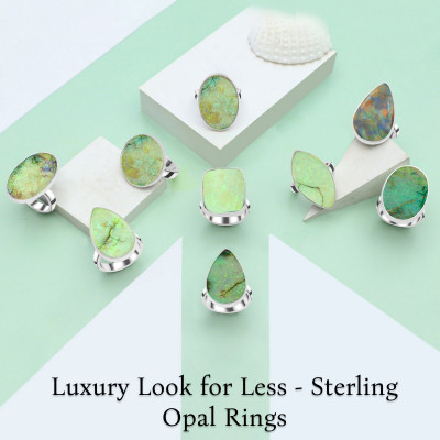Style On A Budget: Affordable Sterling Opal Rings That Look Luxurious: 