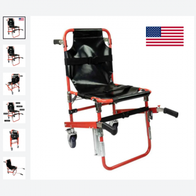 Medical Foldable Aluminum Mobile Evacuation Chair with Brake: 