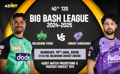 BBL 2024-25: Melbourne Stars vs Hobart Hurricanes Match Prediction & Fantasy cricket Tips: 