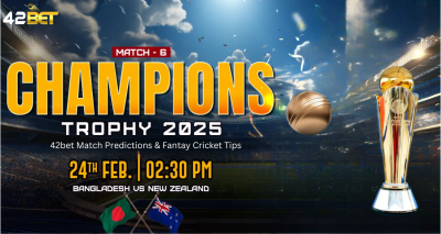 Bangladesh vs New Zealand Prediction & Fantasy Cricket Tips ICC Champions Trophy 2025: 