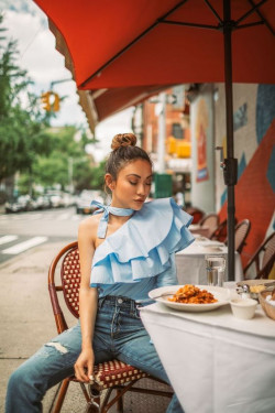 Orange look inspiration with: 