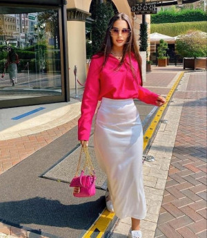 Pink dresses ideas with skirt: 
