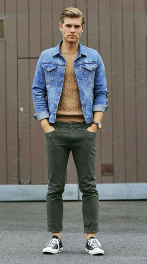 Outfit Stylevore with jeans, shirt, denim, jacket, dress shirt: 