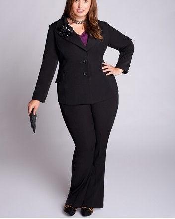 Pant Suits, Informal wear - suit, clothing, pants, tailor: Plus size outfit,  Power Suit  