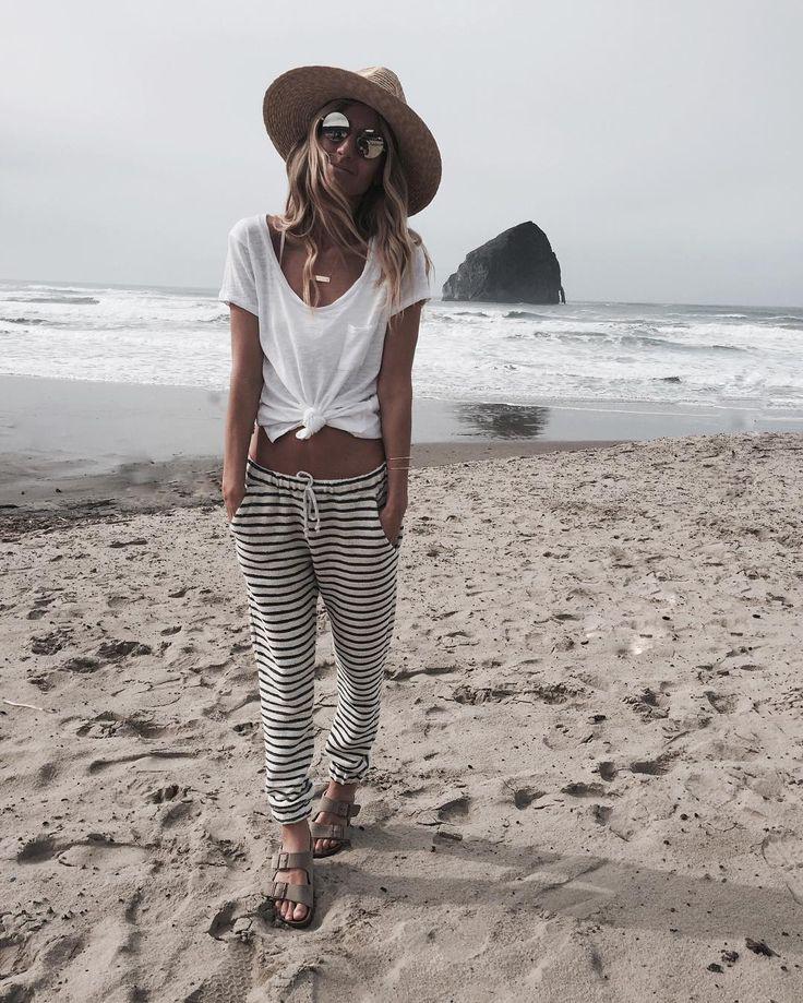 Beach Vacation Outfits : Cute beach outfit for cooler days