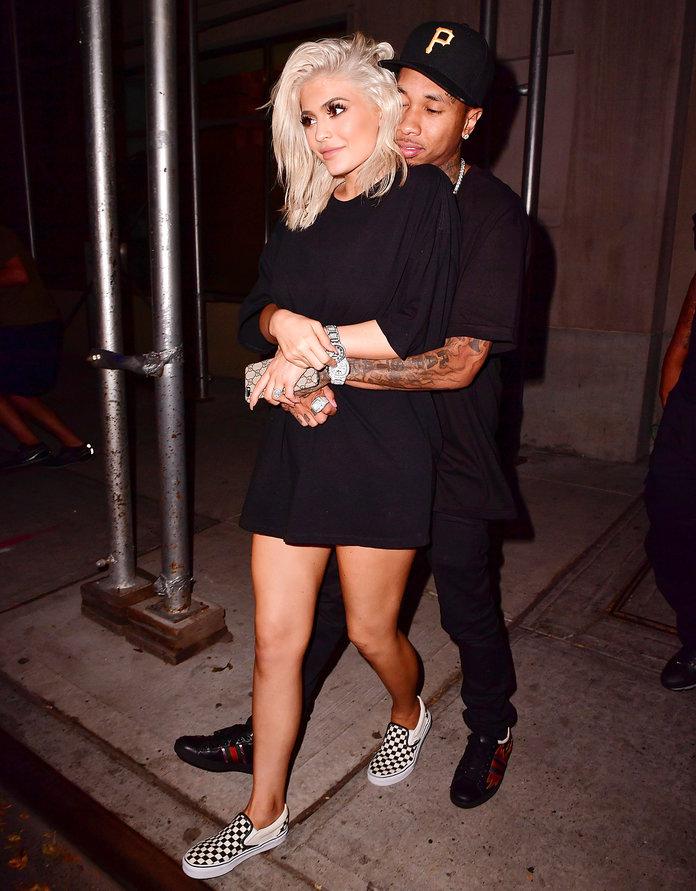 Kylie at night out in New York City with Tyga