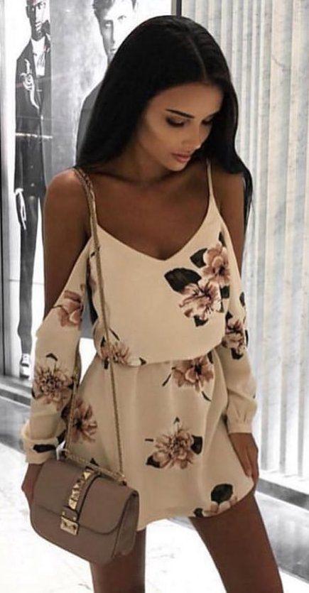 Floral Chiffon Blouse, Spring Outfit Jeans Fashion