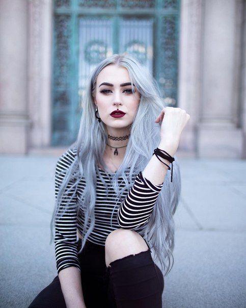 Cute Gothic Street Style Ideas: Punk rock,  Gothic fashion,  Goth dress outfits,  Soft grunge,  Blue hair  