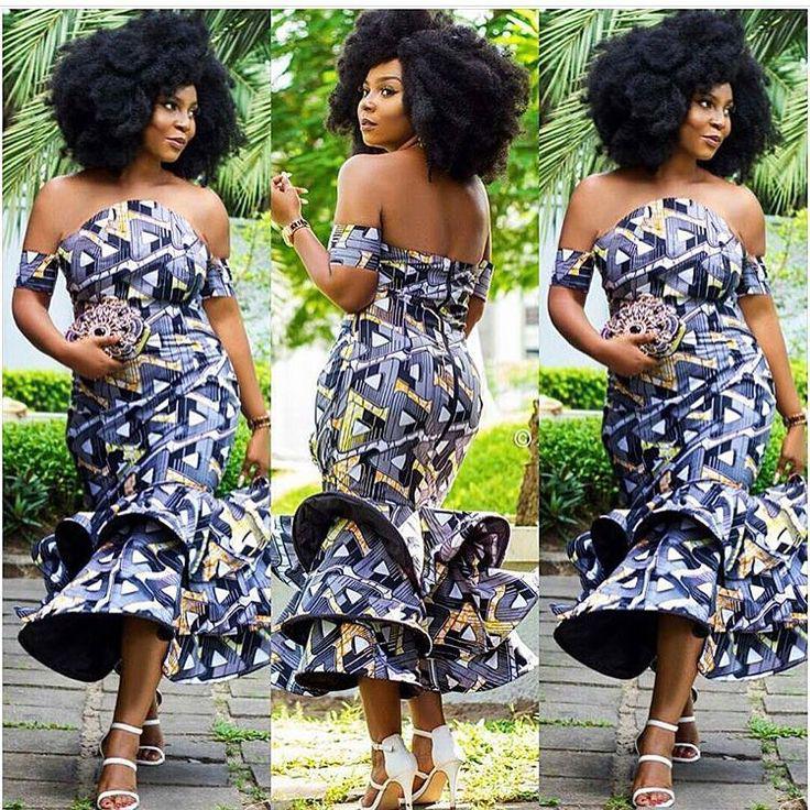 Print Wrap Dress. Black Girls Evening gown, Aso ebi: African Dresses,  Aso ebi,  Ankara Dresses  