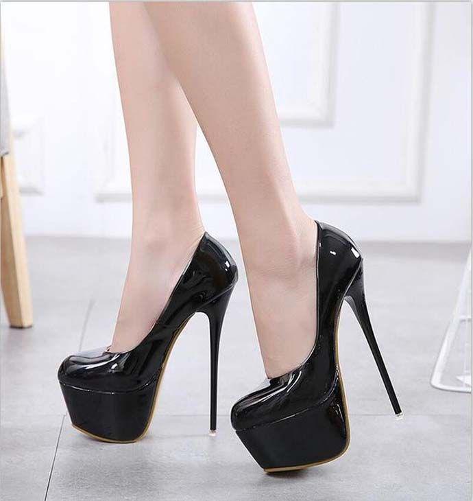 Extreme High Heels. Autumn Women Sexy Evening Party High Heels Shoes: High-Heeled Shoe,  Court shoe,  Stiletto heel,  High Heel Ideas,  Best Stilettos Ideas,  Peep-Toe Shoe,  Wedding Shoes,  Sexy Shoes,  Platform shoe  