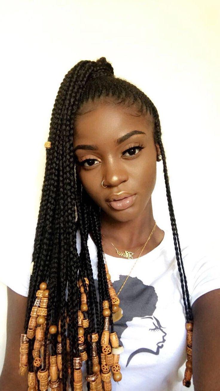 Black girls hairstyles. Black Girl Box braids, Black hair: Afro-Textured Hair,  African hairstyles,  Black girls,  Black Hairstyles,  Baddie hairstyles  