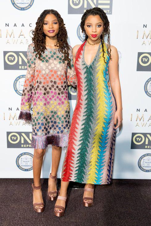 Chloe X Halle. The 48th NAACP Image Awards Red Carpet