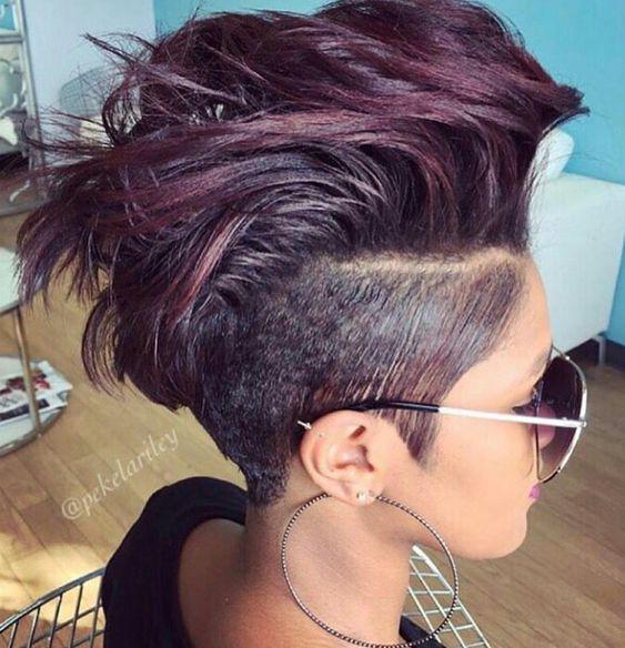 Black Girl Hairstyle For Short Hair: Short hair,  Pixie cut,  Cute Girls Hairstyle  