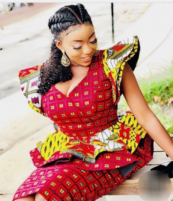 Hot ankara skirt and blouse2019: Aso ebi,  Plus Size Ankara  