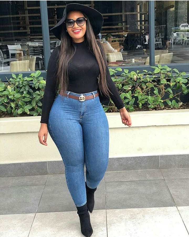 Palesa blue instagram: Jeans Outfit,  Slim-Fit Pants,  Kim Kardashian,  Kanye West,  Plus-Size Model,  Fashion Nova  