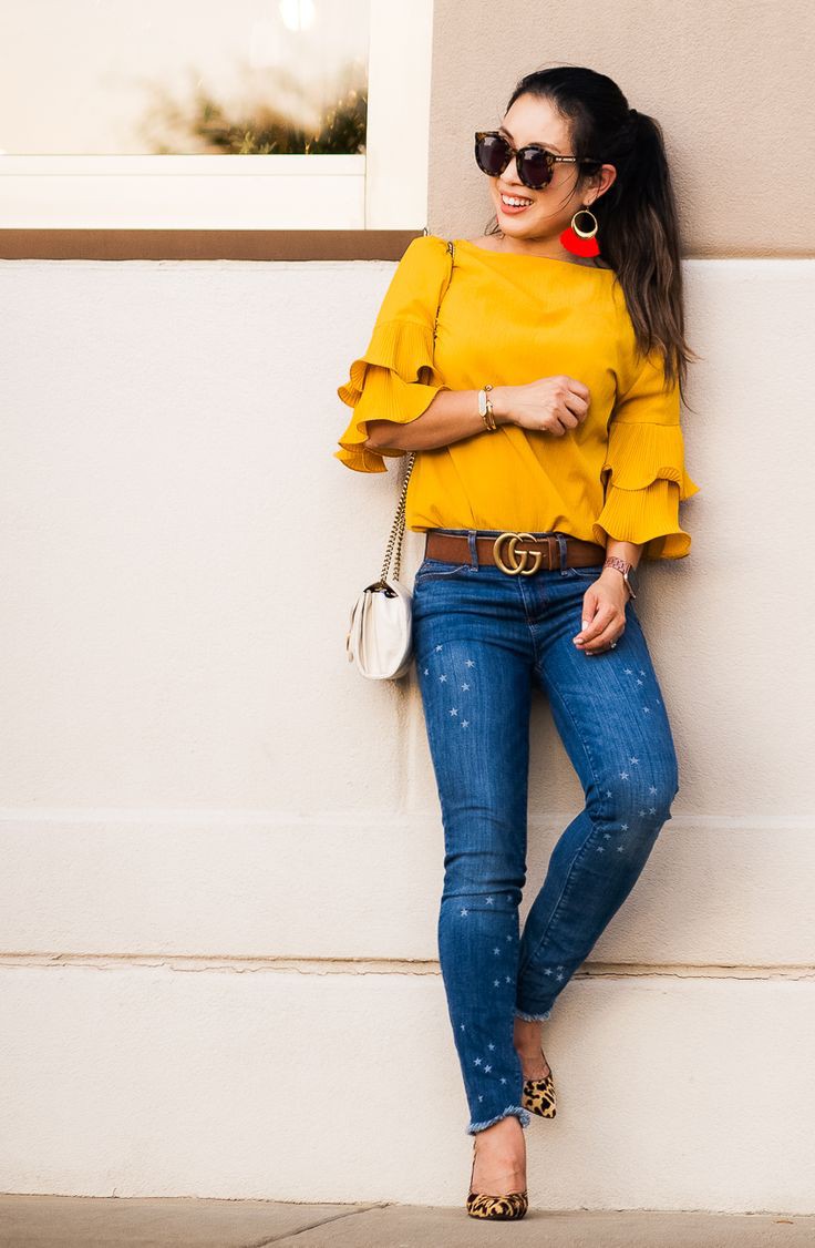 Street fashion,  Casual wear: Yellow Outfits Girls  