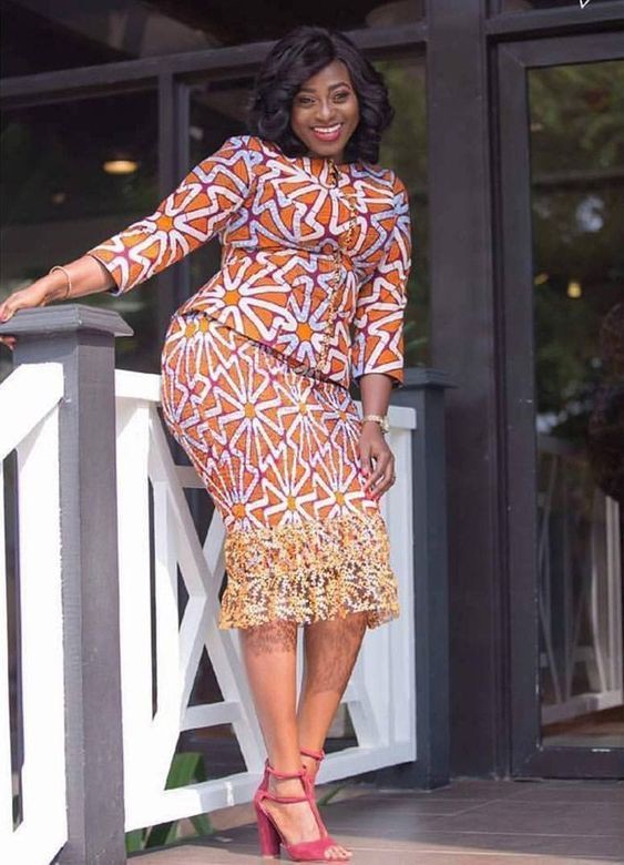 Ankara dresses for plus size: Plus size outfit,  Maxi dress,  Plus Size Ankara,  Ankara Short Gown  