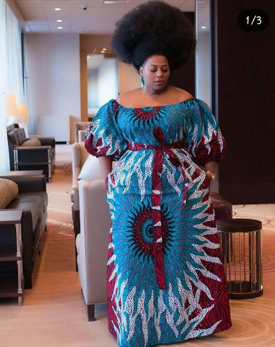 Plus size ankara styles: Plus size outfit,  Aso ebi,  Maxi dress,  Plus Size Ankara  