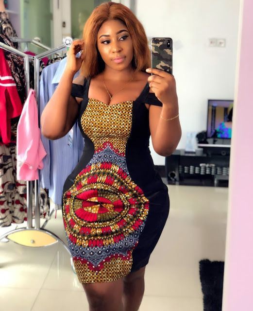 Aso ebi, Vintage clothing: Plus size outfit,  Vintage clothing,  Aso ebi,  Ankara Short Gown  