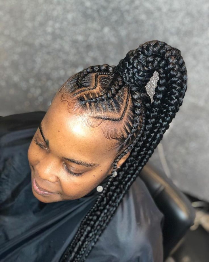 Box braids,  Beauty Parlour: Box braids,  Braided Hairstyles,  Braided Ponytail  