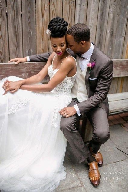 Mermaid Wedding Dresses For African Girls: Wedding dress,  Afro-Textured Hair,  Hairstyle Ideas,  African Wedding Outfits  