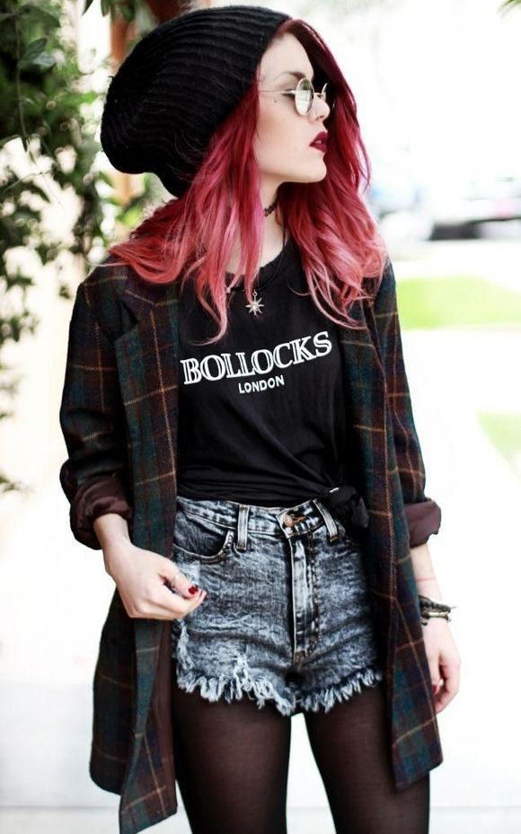 Pretty Girls Urban Swag Ideas: Grunge fashion,  Punk fashion,  Black Swag Outfits  