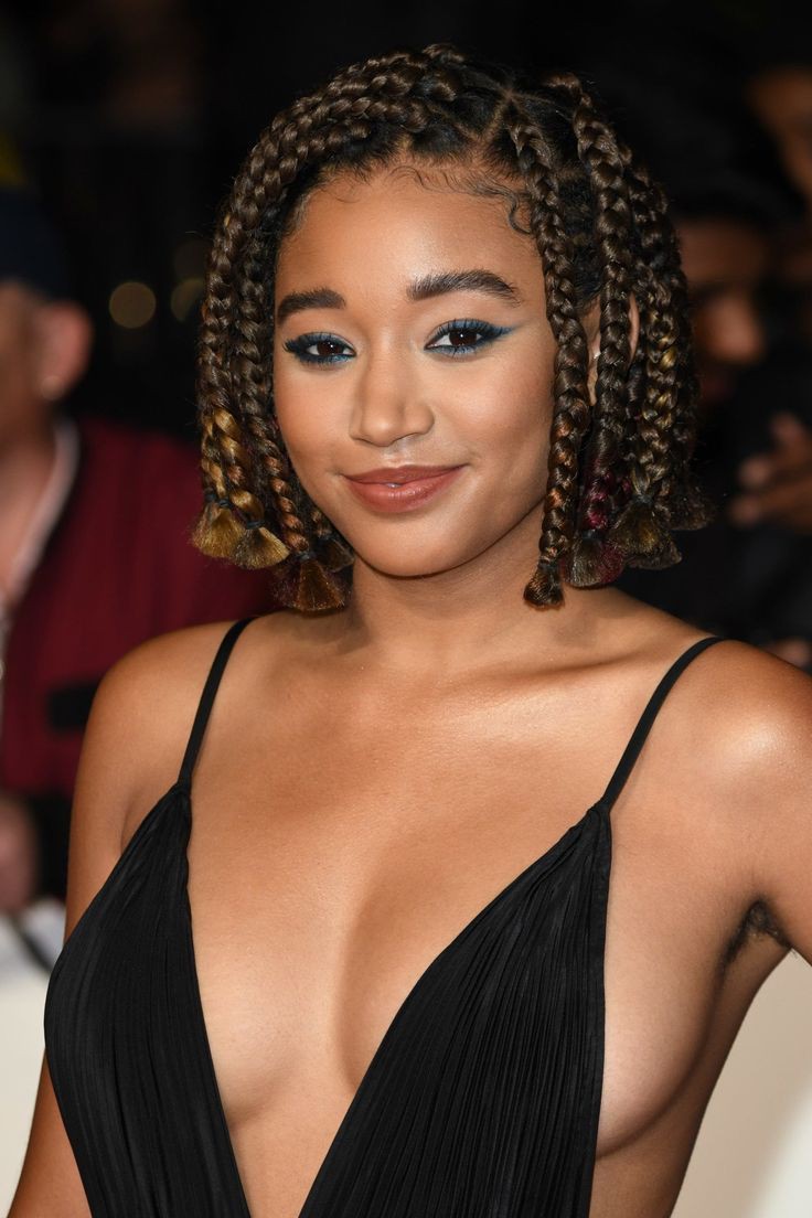 Amandla stenberg bob box braids: Afro-Textured Hair,  Bob cut,  African Americans,  Amandla Stenberg,  Box braids,  Box Braid  