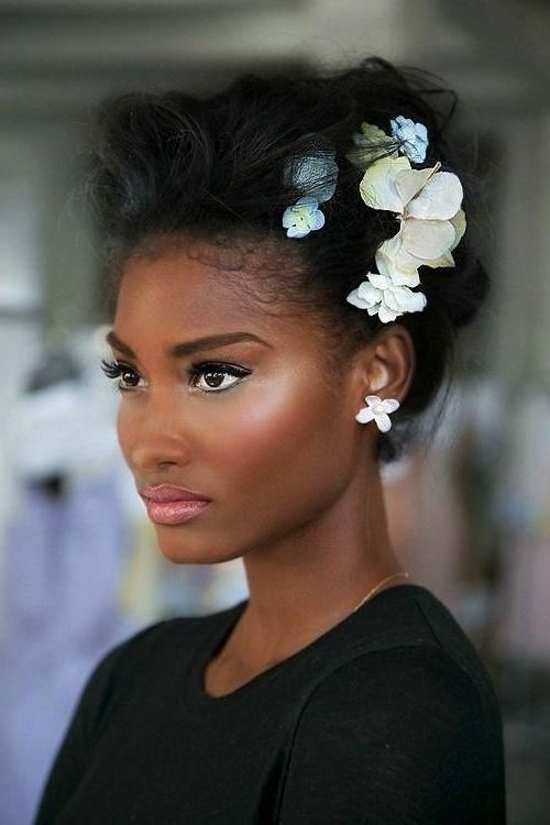 Simple Bridesmaid Hairstyles For Medium Hair: Afro-Textured Hair,  Hairstyle Ideas,  African Wedding Hairstyles  