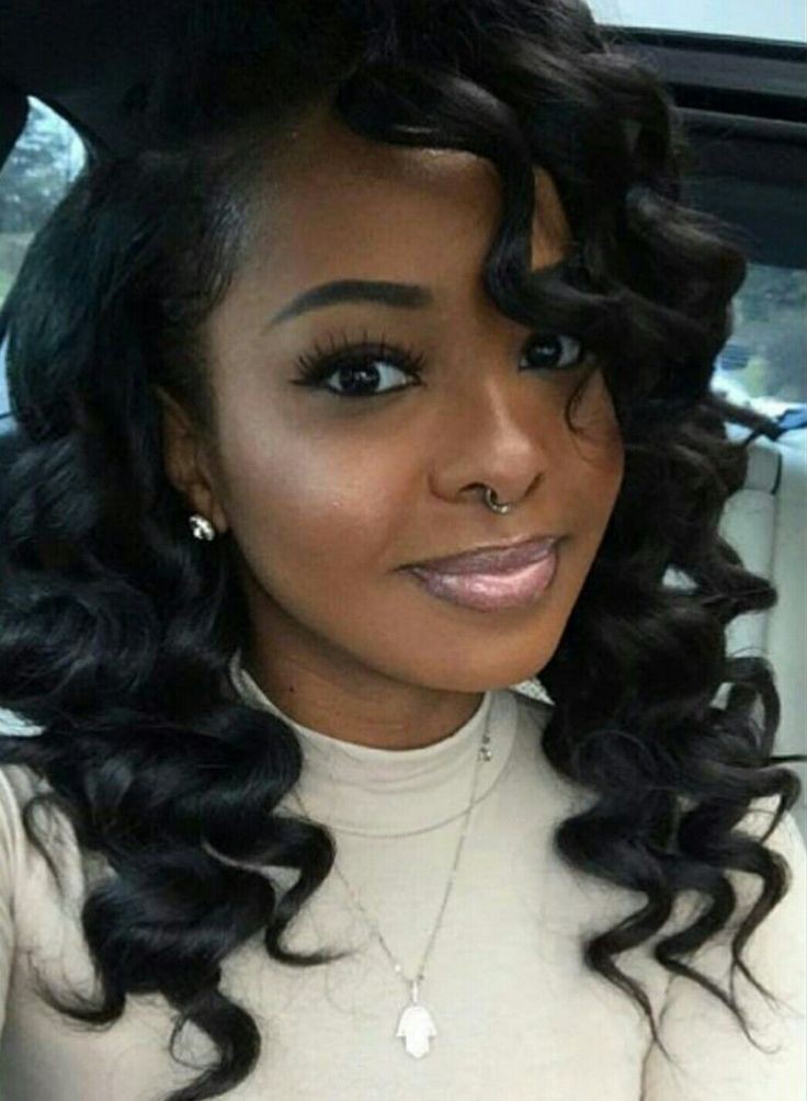 Simple Bridesmaid Curly Hairstyles For Medium Hair: Bob cut,  Long hair,  Hair Color Ideas,  Brown hair,  African Wedding Hairstyles  