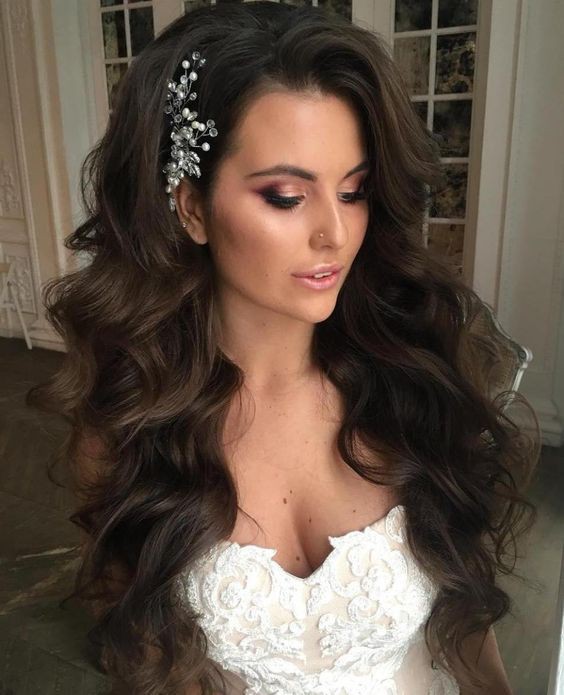 Long hair wedding hair, Long hair: Long hair,  Religious Veils,  African Bridesmaids Hairstyles  