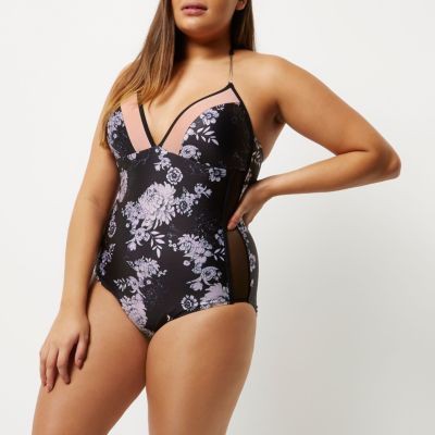 Plus Size Swimwear, One-piece swimsuit: swimwear,  Plus size outfit,  One-Piece Swimsuit  