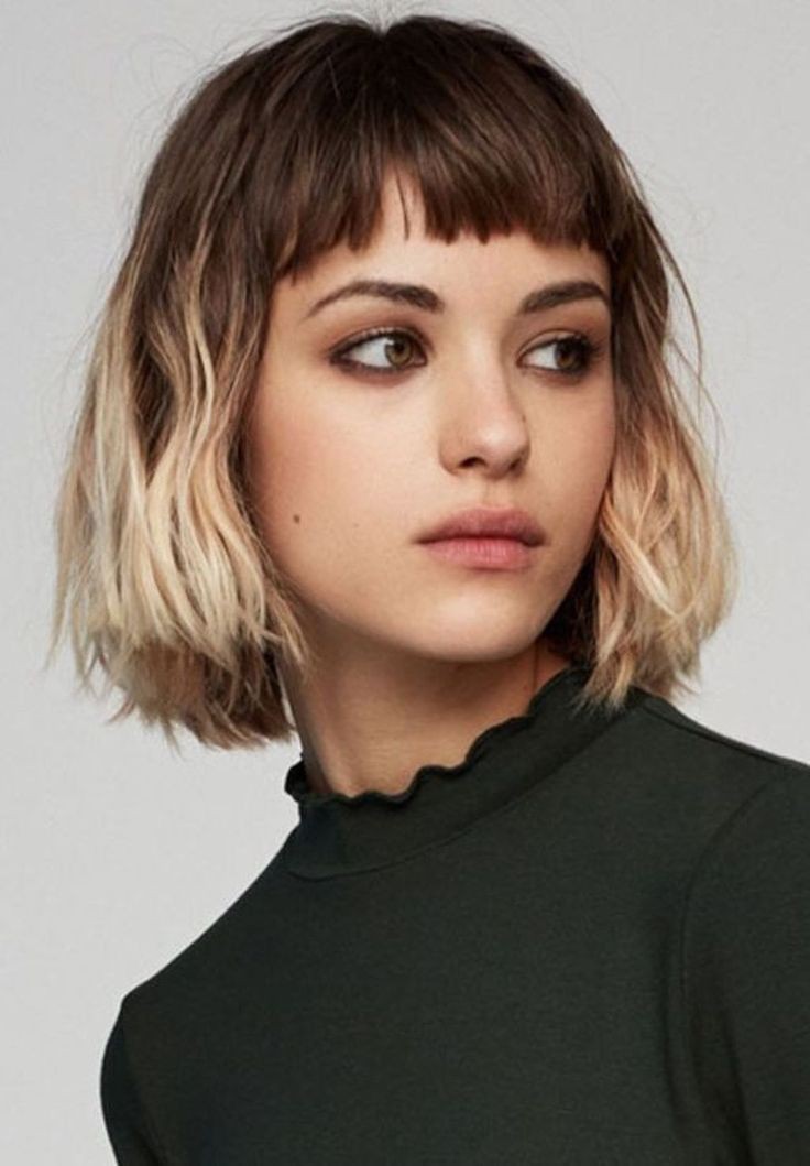 Get this brilliant look viso ovale frangia, Human hair color: Bob cut,  Hairstyle Ideas,  Box braids,  Short hair,  Pixie cut  