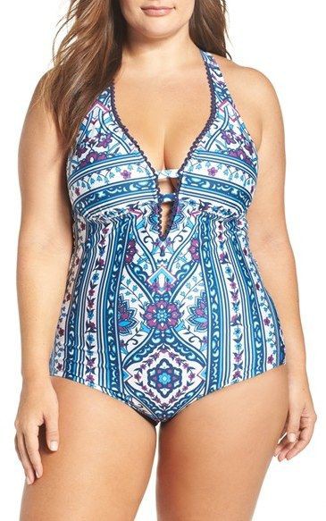 Swimsuits For All, One-piece swimsuit: swimwear,  Plus-Size Model,  One-Piece Swimsuit,  Underwire bra  