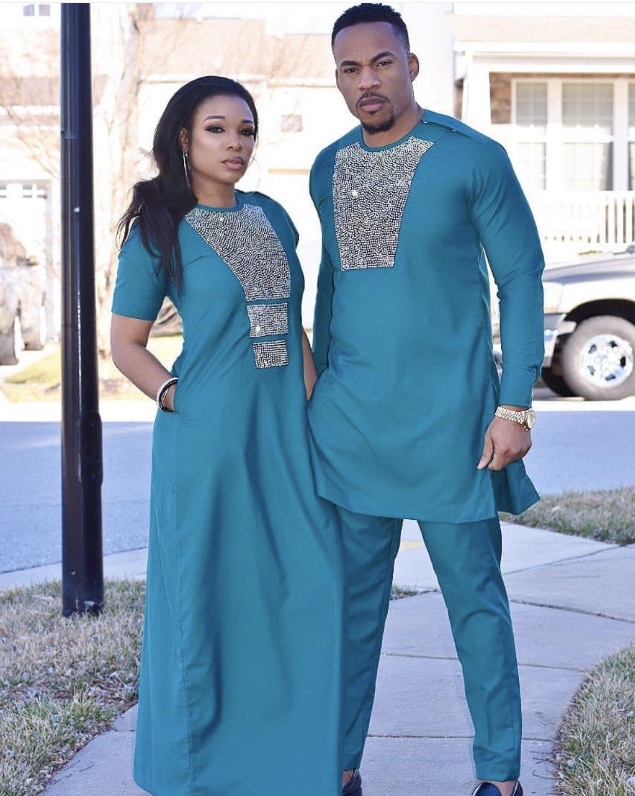 Slim girls ideas for ensemble couple africain, African Dress