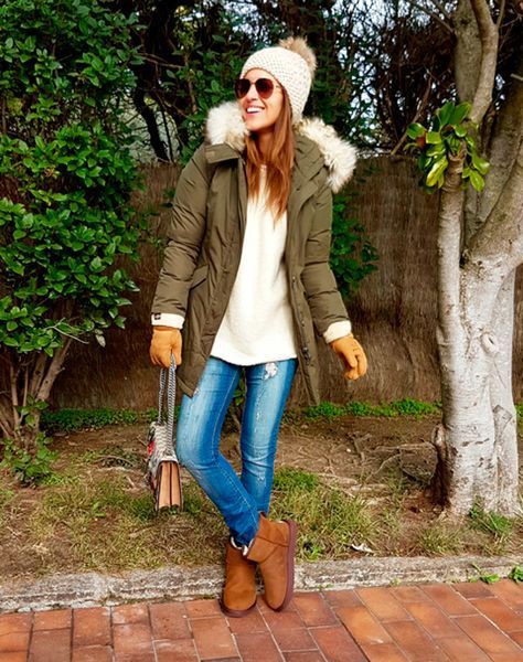 Outfits para el frio 2017, Casual wear: winter outfits,  Snow boot,  Casual Outfits,  Uggs Outfits  